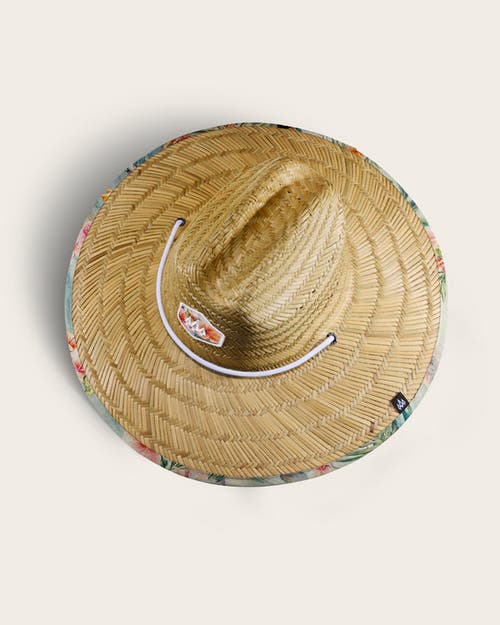 Shop Hemlock Hanalei Straw Lifeguard Hat In Hula Floral