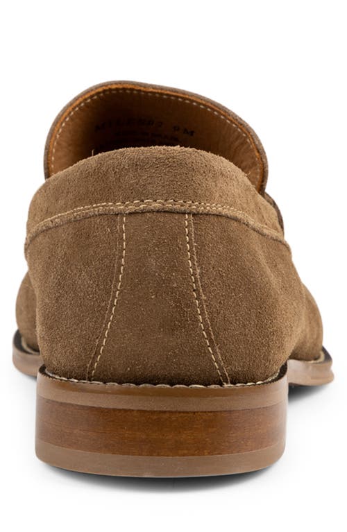 Donald Pliner Penny Loafer In Dark Taupe