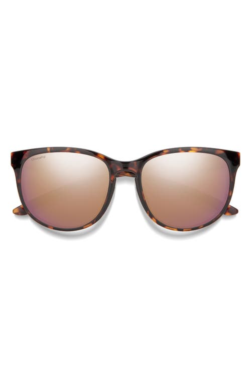 Smith Lake Shasta 56mm ChromaPop Polarized Sunglasses in Tortoise /Rose Gold Mirror at Nordstrom