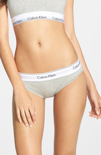 Calvin Klein Women's Body Cotton High Leg Tanga, Grey Heather, X-Small :  : Clothing, Shoes & Accessories