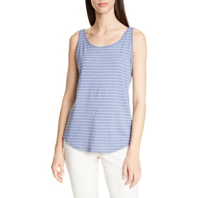 Eileen Fisher Organic Cotton Tank, Blue