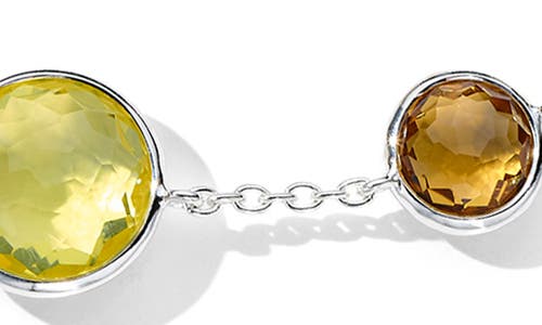 Shop Ippolita Lollipop Citrine Triplet Station Bracelet In Silver