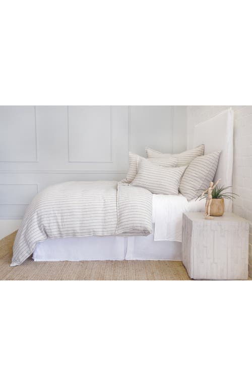 Shop Pom Pom At Home Blake Duvet Cover In Flax/midnight