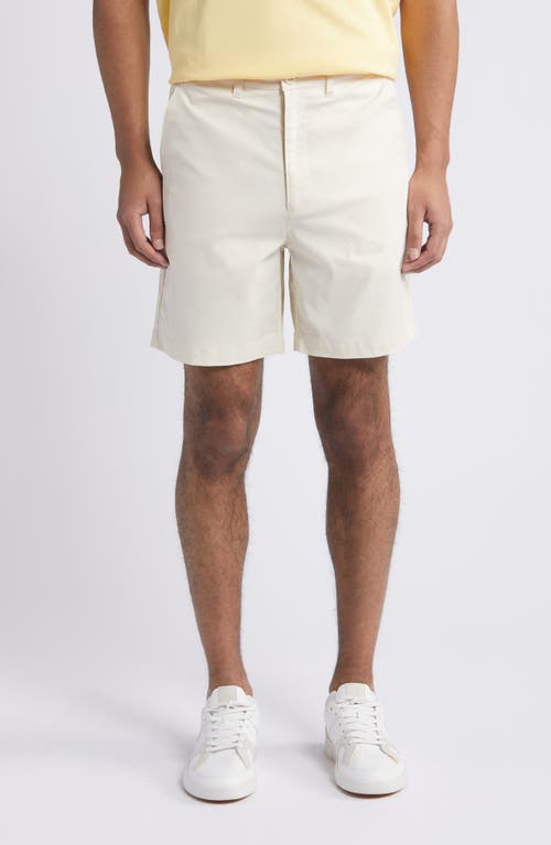 Players Cotton Blend Chino Shorts in Beige