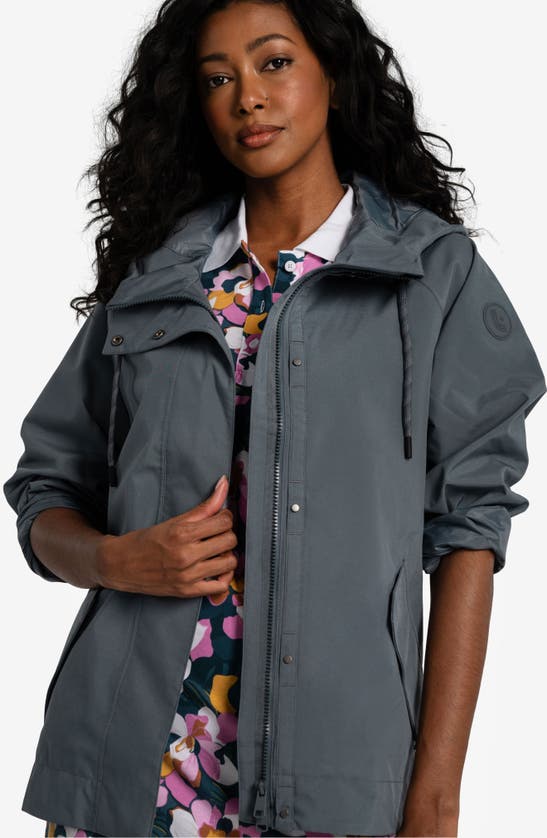 Shop Lole Lachine Waterproof Rain Jacket In Ash