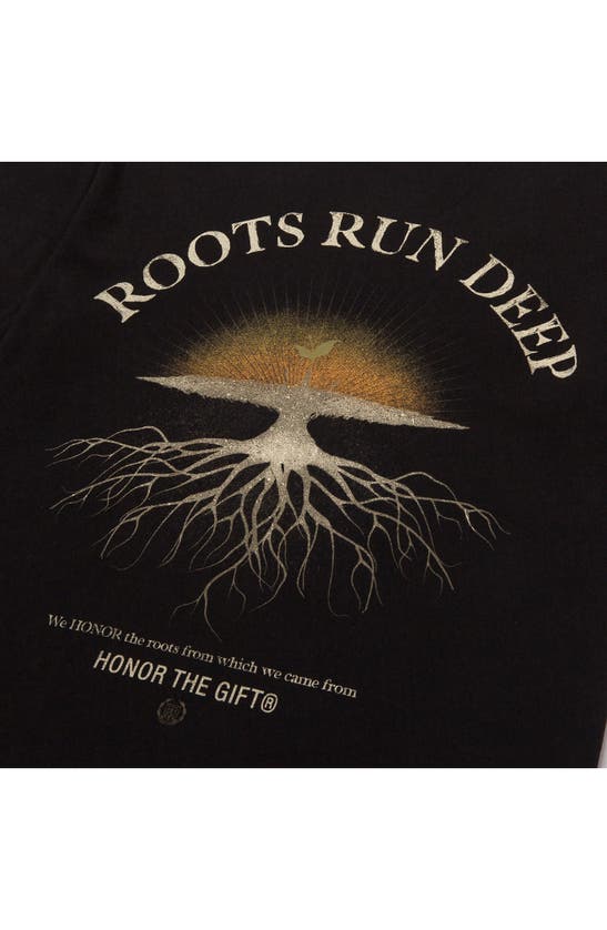 Shop Honor The Gift Roots Run Deep Graphic T-shirt In Black