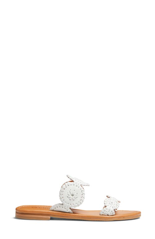 Shop Jack Rogers Lauren Ii Slide Sandal In White/white