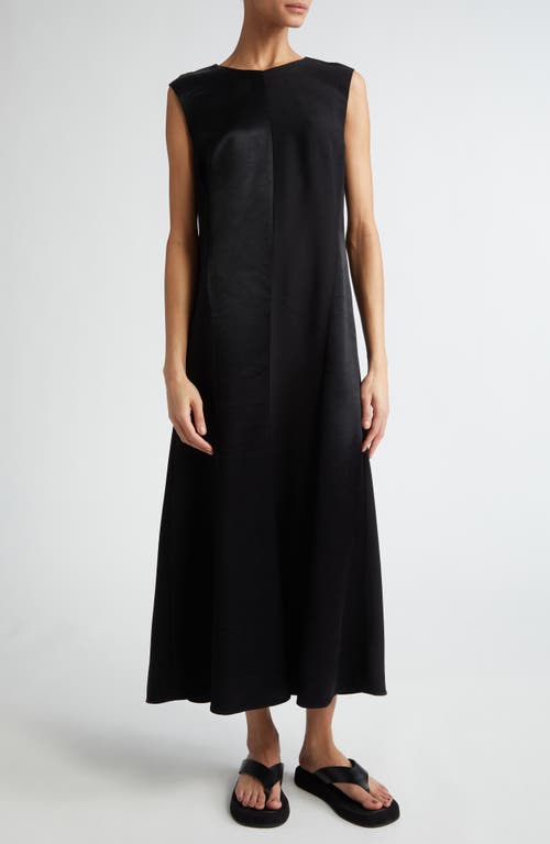 Carla Sleeveless Midi Dress in Black