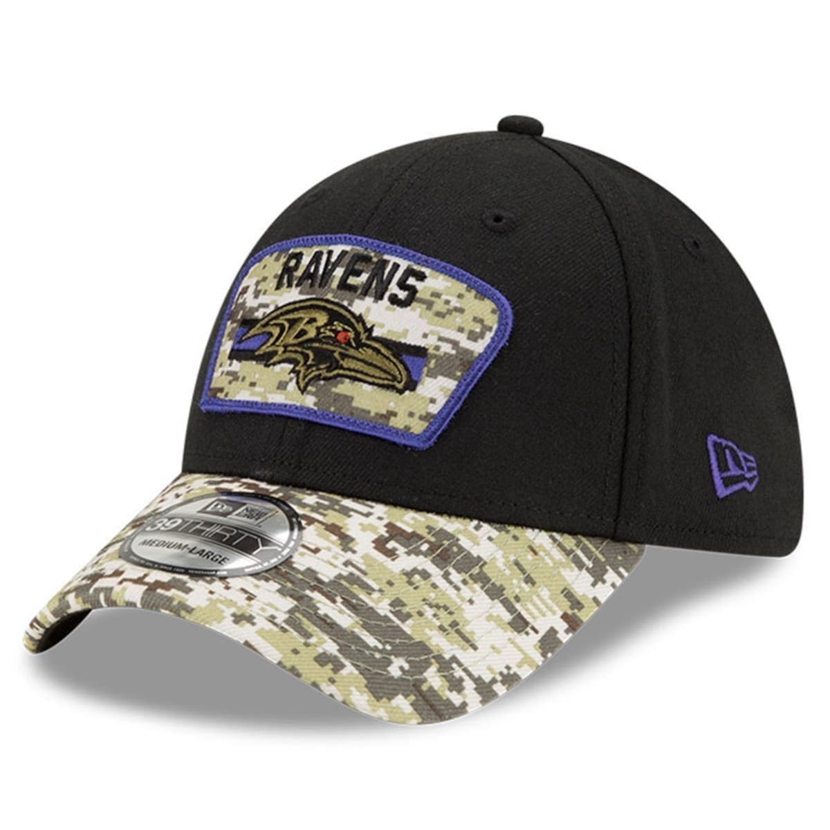 Baltimore Ravens 2021 SALUTE-TO-SERVICE Knit Beanie Hat