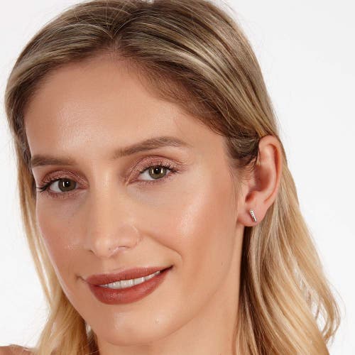 Lucy Quartermaine Skinny Drip Mini Studs In Sterling Silver