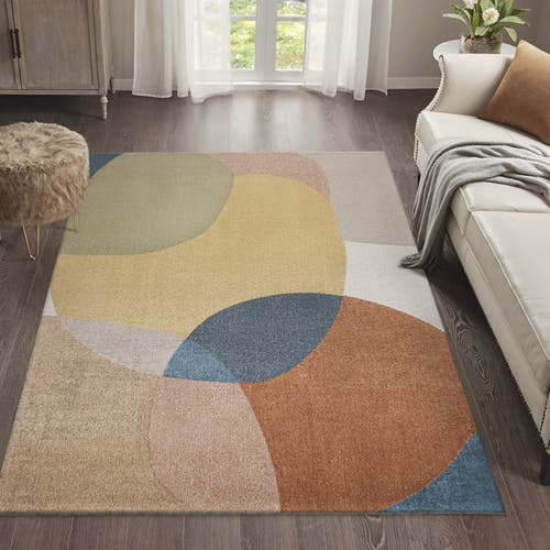 Jonathan Y Pebble Geometric Kids & Novelty Machine-washable Area Rug In Multi