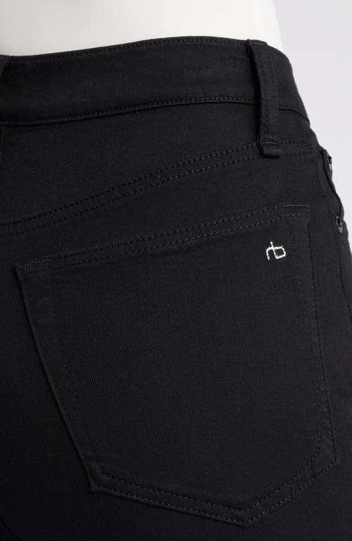 Rag & Bone Casey High Waist Ankle Flare Leg Jeans In Black