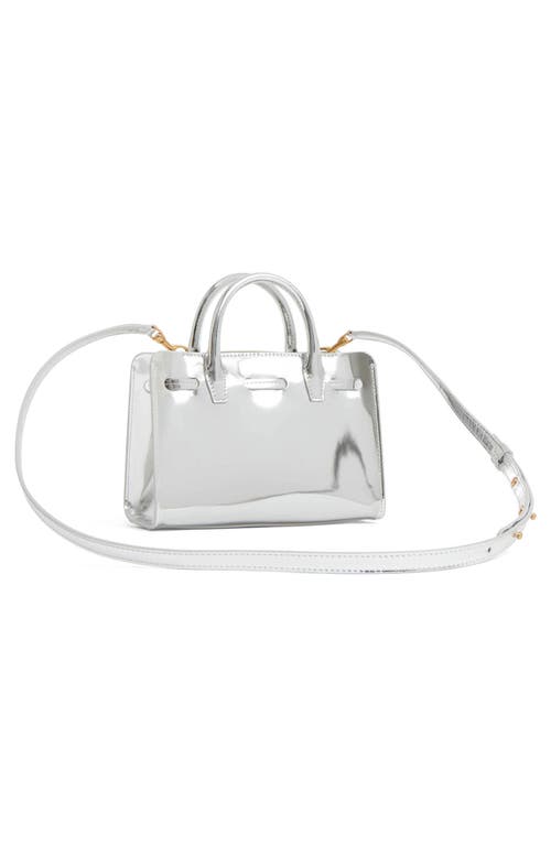 MANSUR GAVRIEL MANSUR GAVRIEL MINI SUN METALLIC LEATHER TOTE