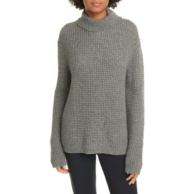 Jenni Kayne Cameau Seattle Wool & Camel Hair Blend Turtleneck Sweater, Grey