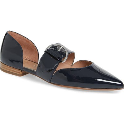 Linea Paolo Dean Pointy Toe Flat- Blue