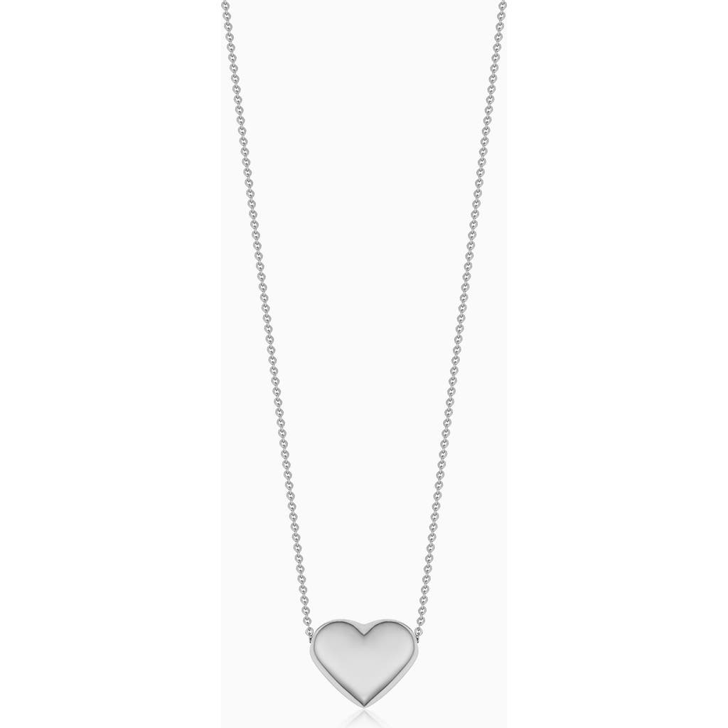 Oradina 14k Gold Heart Of Gold Pendant Necklace In White Gold