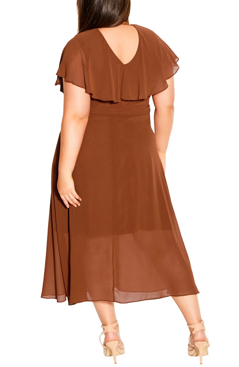 City Chic Softly Tied Faux Wrap Dress, Alternate, color, 