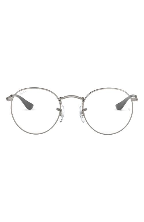 EAN 8053672357066 product image for Ray-Ban 50mm Round Optical Glasses in Matte Gunmetal at Nordstrom | upcitemdb.com