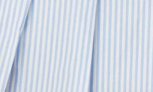 Edikted Nera Striped Pleated Skort In Light-blue