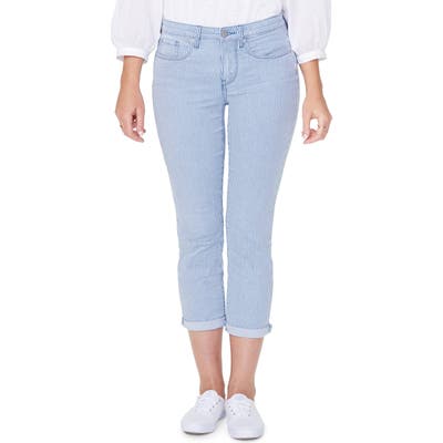Petite Nydj Chloe Capri Jeans, Blue