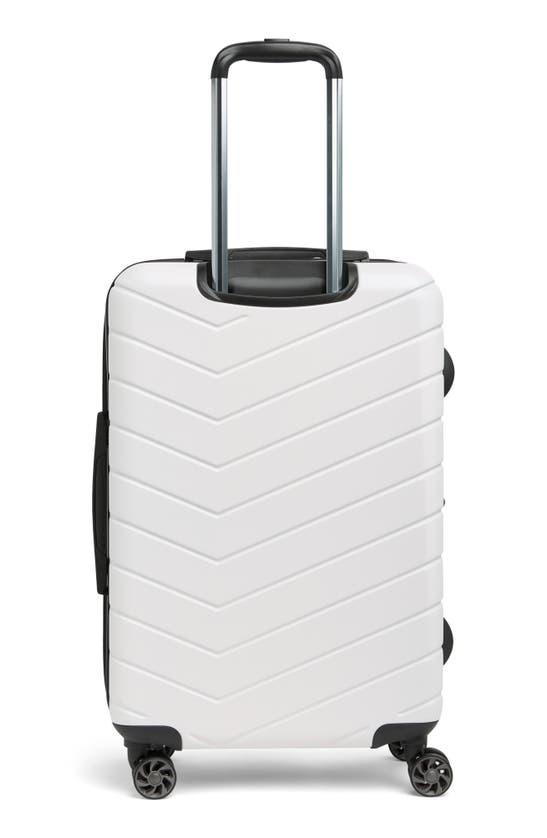 Shop Original Penguin Aero Medium Hardside Spinner Suitcase In White
