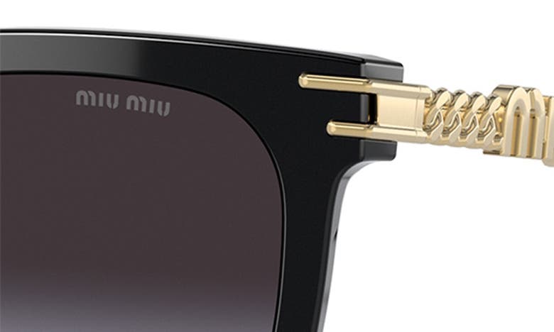 Miu Miu 55mm Gradient Pillow Sunglasses In Black