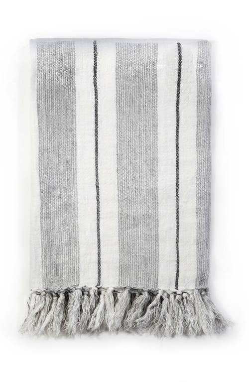 Shop Pom Pom At Home Laguna Throw Blanket In Grey/charcoal