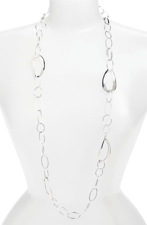 Ippolita 'Cherish' Wavy Oval Chain Necklace in Silver at Nordstrom