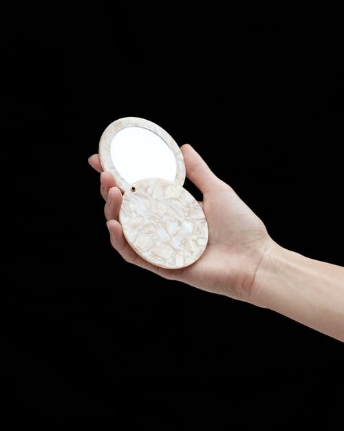 Machete Circle Mirror In Sand Shell