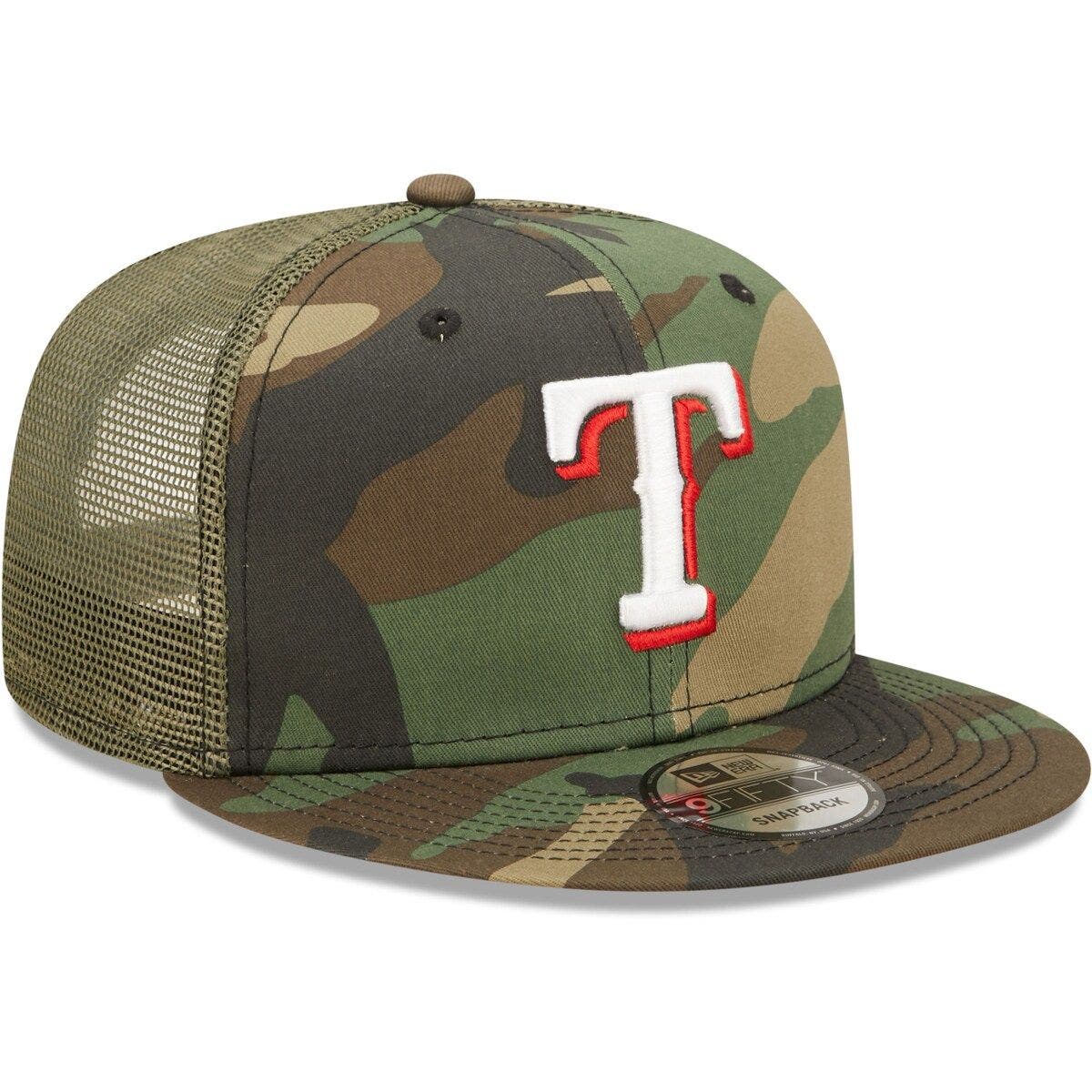 Men's New Era Camo Texas Rangers 2021 Armed Forces Day On-Field