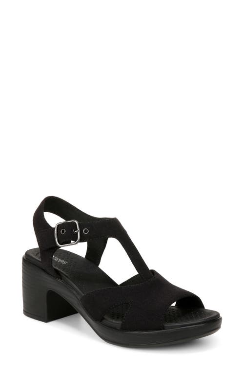 BZees Everly Machine Washable Block Heel Sandal Denim at Nordstrom,