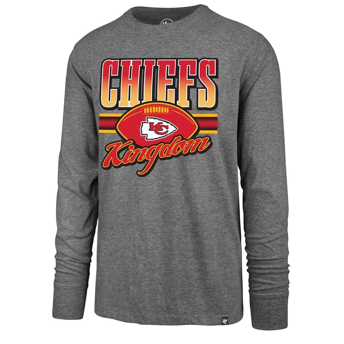 '47 Men's '47 Heather Gray Kansas City Chiefs Regional Super Rival Long