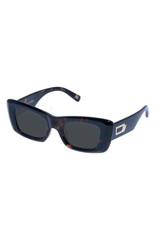 Shop Le Specs Dopamine 50mm Rectangular Sunglasses In Tort