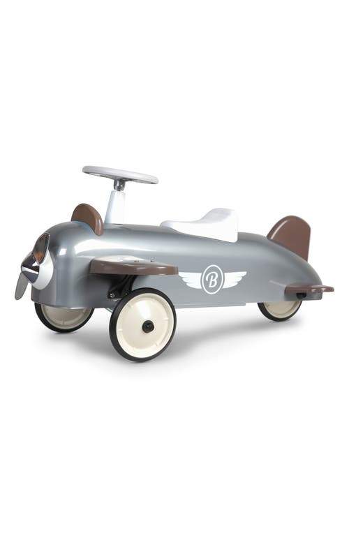 Baghera The Speedster Ride-On Plane in Silver