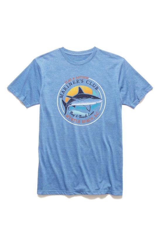 Flag And Anthem Mariners Club Short Sleeve T-shirt In Light Blue