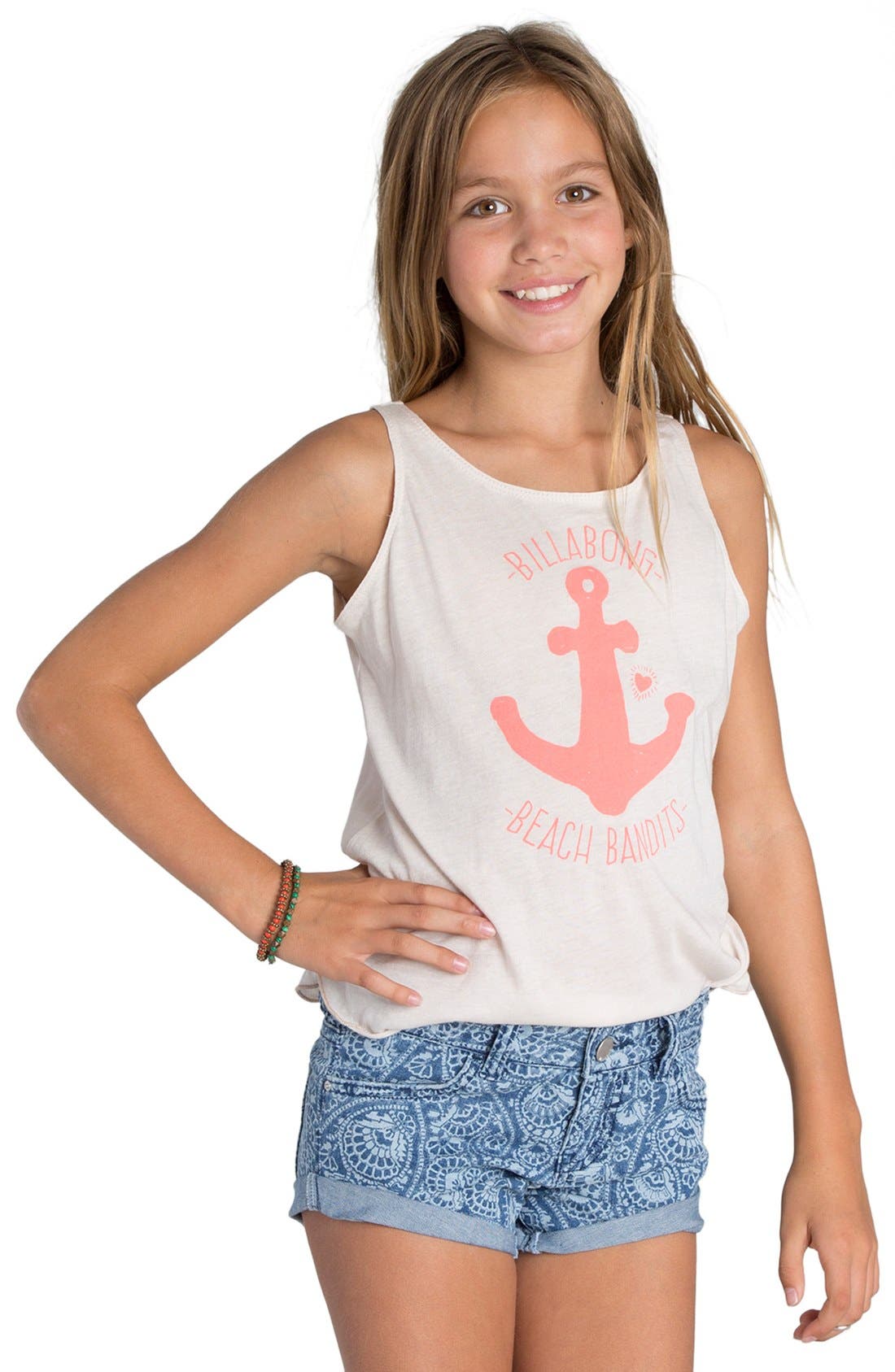 Billabong 'Coolside' Roll Cuff Shorts (Little Girls & Big Girls ...