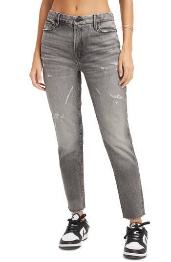 Shop Good American The Weekend High Waist Jeans In Black313