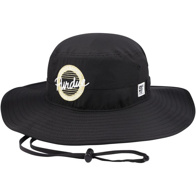Shop The Game Black Purdue Boilermakers Classic Circle Ultralight Boonie Hat