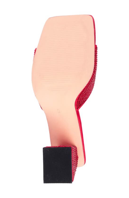 Lady Couture Women's Reese Embellished Block Heel Sandals In Red