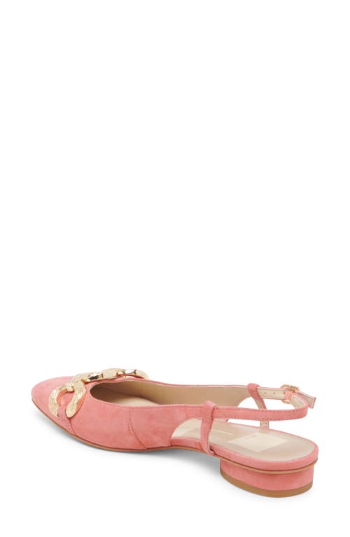 Shop Dolce Vita Ramano Slingback Flat In Coral Suede