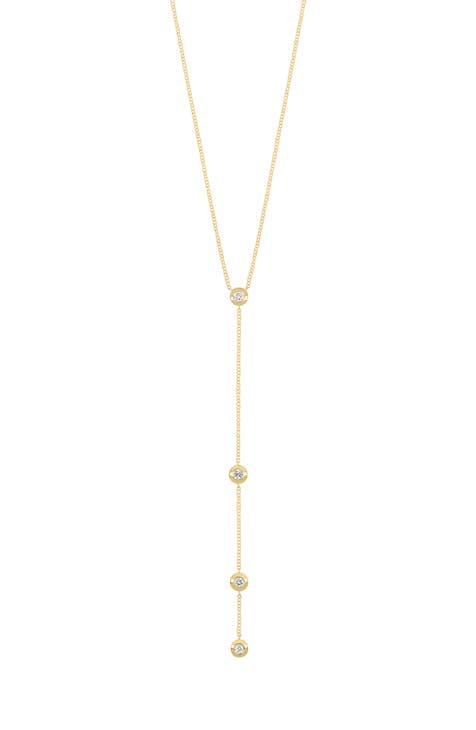 Gelin 14K Yellow Gold Heart Y-Necklace