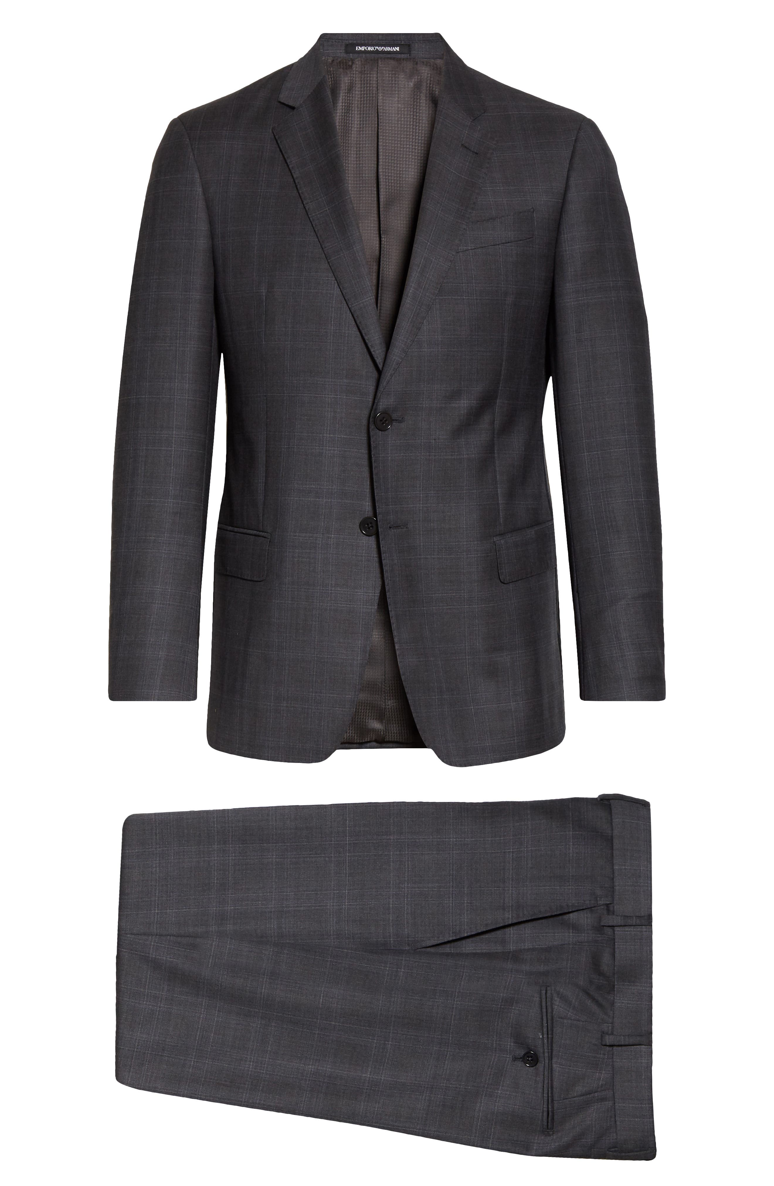 Emporio Armani | G Line Trim Fit Plaid Wool Suit | Nordstrom Rack
