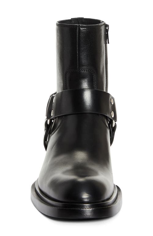 Shop Alexander Mcqueen Harness Boot In Black/silver