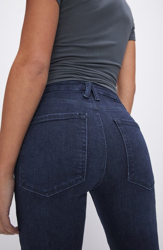Shop Good American Good Petite Flare Jeans In Blue004