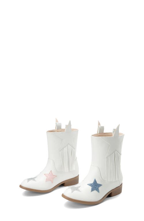 Shop Dream Pairs Kids' Western Boot In White