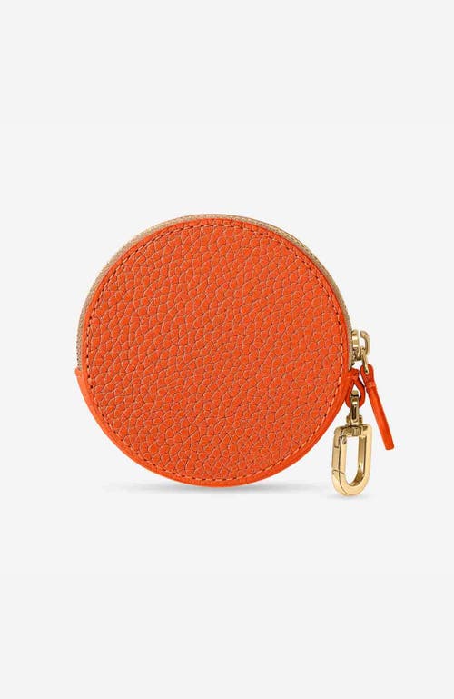 Shop Maison De Sabre Maison De Sabré Leather Coin Purse In Sandstone Manhattan