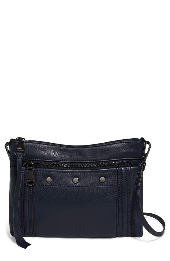 Aimee Kestenberg Mini Fair Game Leather Crossbody Bag In Navy
