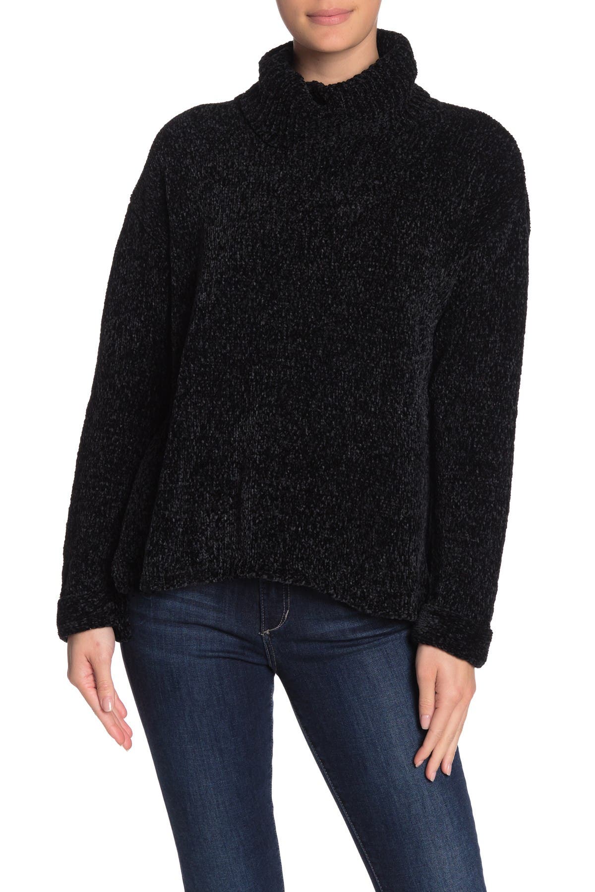 Women's chenille turtleneck sweater Clearance