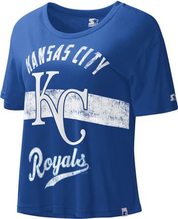 Kansas City Royals Youth Distressed Logo T-Shirt - Royal Blue