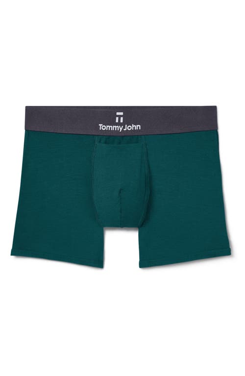 Shop Tommy John Second Skin Boxer Briefs In Deep Teal